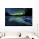 Aurora Borealis over Frozen Wall Decal Design 1