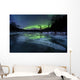 Aurora Borealis over Frozen Wall Decal Design 1