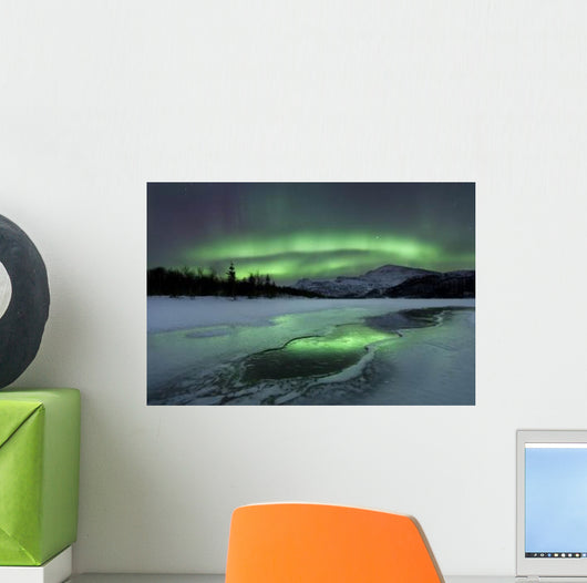 Reflected Aurora over Frozen Wall Decal Design 3