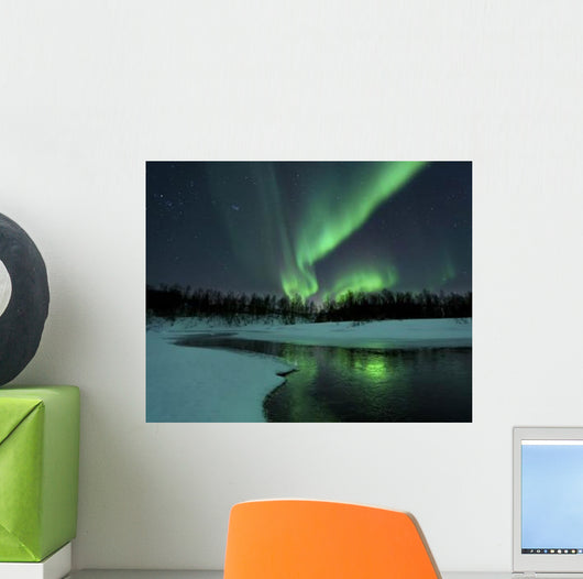 Reflected Aurora over Frozen Wall Decal Design 2