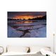 Fiery Sunrise over Lavangsfjord Wall Decal Design 2