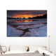 Fiery Sunrise over Lavangsfjord Wall Decal Design 2