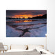 Fiery Sunrise over Lavangsfjord Wall Decal Design 2
