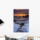 Fiery Sunrise over Lavangsfjord Wall Decal Design 1