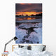 Fiery Sunrise over Lavangsfjord Wall Decal Design 1
