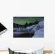 Wintery Waterfall and Aurora Wall Decal Design 4