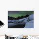 Wintery Waterfall and Aurora Wall Decal Design 4