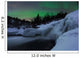 Wintery Waterfall and Aurora Wall Decal Design 4