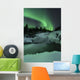 Wintery Waterfall and Aurora Wall Decal Design 3