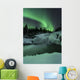 Wintery Waterfall and Aurora Wall Decal Design 3