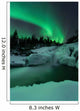 Wintery Waterfall and Aurora Wall Decal Design 3