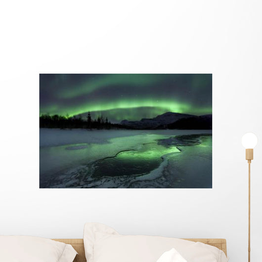 Reflected Aurora over Frozen Wall Decal
