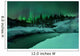 Wintery Waterfall and Aurora Wall Decal Design 2