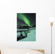 Aurora Borealis over Frozen Wall Decal Design 1