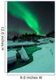 Aurora Borealis over Frozen Wall Decal Design 1