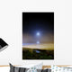 Moonset over Sea with Wall Decal