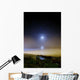 Moonset over Sea with Wall Decal