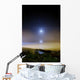 Moonset over Sea with Wall Decal