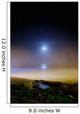 Moonset over Sea with Wall Decal