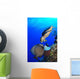 Hawksbill Sea Turtle and Wall Decal Design 3