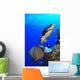 Hawksbill Sea Turtle and Wall Decal Design 3