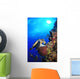 Hawksbill Sea Turtle and Wall Decal Design 2
