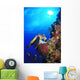 Hawksbill Sea Turtle and Wall Decal Design 2