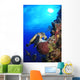 Hawksbill Sea Turtle and Wall Decal Design 2