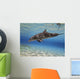 Bottlenose Dolphin Swimming Barrier Wall Decal