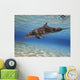 Bottlenose Dolphin Swimming Barrier Wall Decal