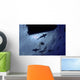 Caribbean Reef Sharks Circling Wall Decal