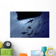 Caribbean Reef Sharks Circling Wall Decal