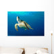 Hawksbill Sea Turtle Ascending Wall Decal