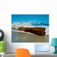 Waves Splashing over Driftwood Wall Decal