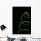 Spiral Coral Whip Black Wall Decal