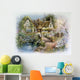 Cottage Scene With Swan Wall Decal