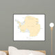 Political Map of Antarctica Wall Mural
