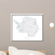 Map of Antarctica Wall Mural
