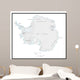 Map of Antarctica Wall Mural