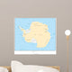 Political Map of Antarctica Wall Mural