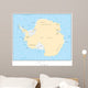 Political Map of Antarctica Wall Mural