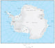 Map of Antarctica Wall Mural