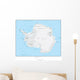 Map of Antarctica Wall Mural
