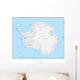 Map of Antarctica Wall Mural