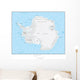 Map of Antarctica Wall Mural