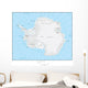 Map of Antarctica Wall Mural