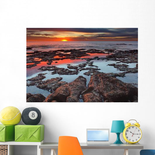 Tidal Pools Reflect Sunrise Wall Decal