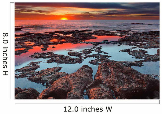 Tidal Pools Reflect Sunrise Wall Decal