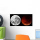 Composite Showing Moon before Wall Decal