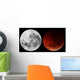 Composite Showing Moon before Wall Decal